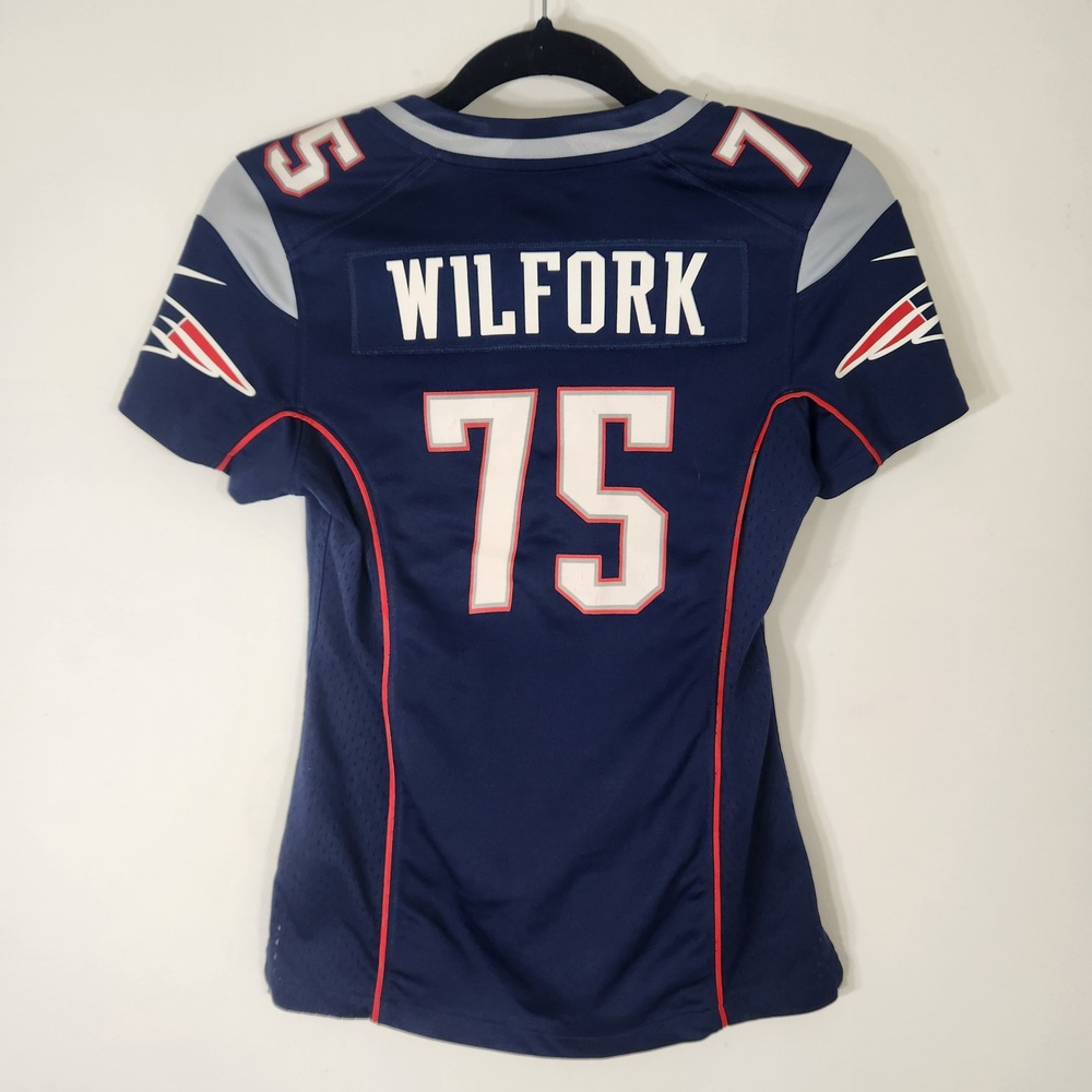 Nike Kids New England Patriots Vince Wilfork 75 Jersey Blue 472951-419 XS